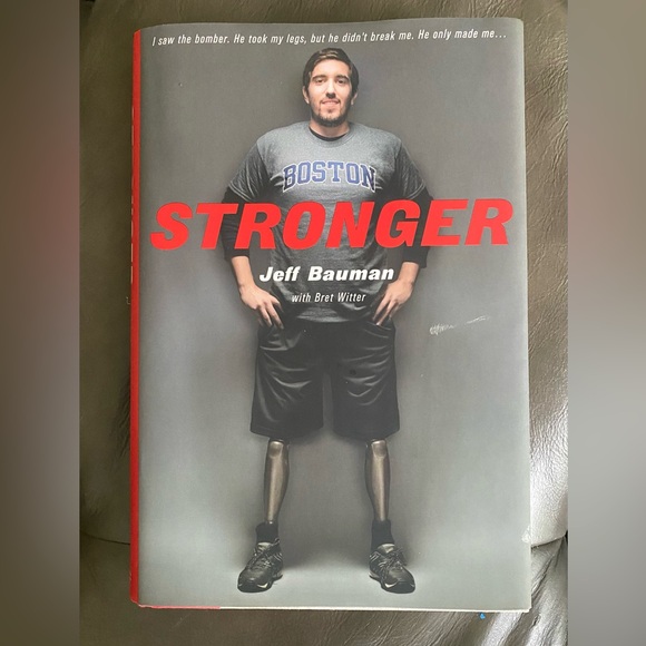 Jeff Bauman: Stronger- hardcover book - Picture 1 of 2